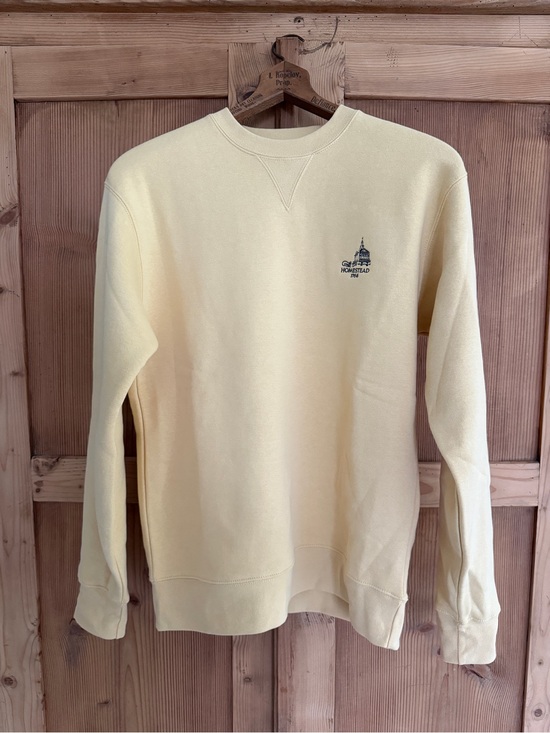 Sweaters - The Homestead 1766 Butter Yellow Heritage Crewneck Sweatshirt Small